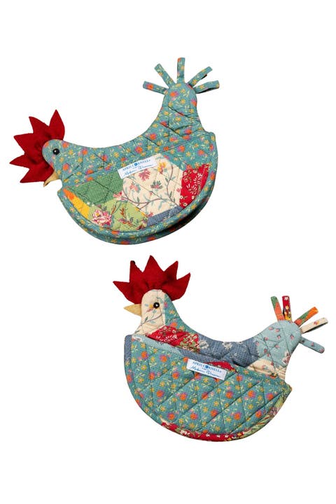County Fair Happy Hen Pot Holder, Set of 2