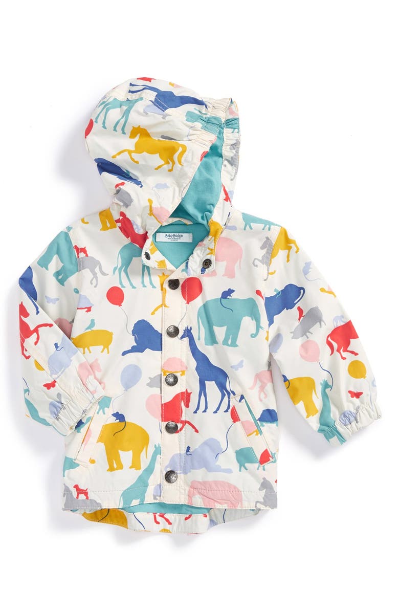 Mini Boden Hooded Rain Jacket, Main, color, 