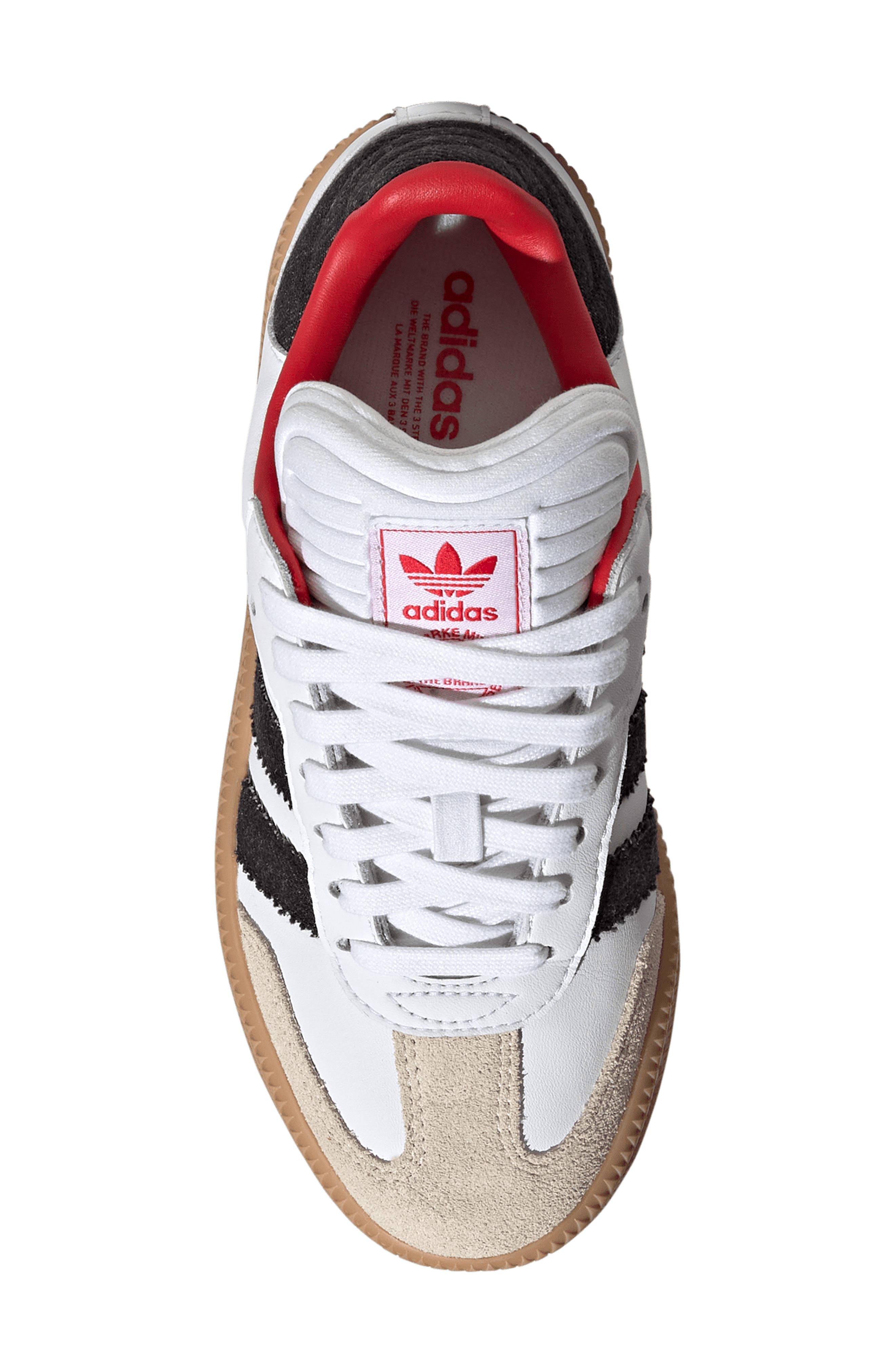 Kids' Samba XLG Sneaker, Alternate, color, WHITE/ BLACK/ GUM 3