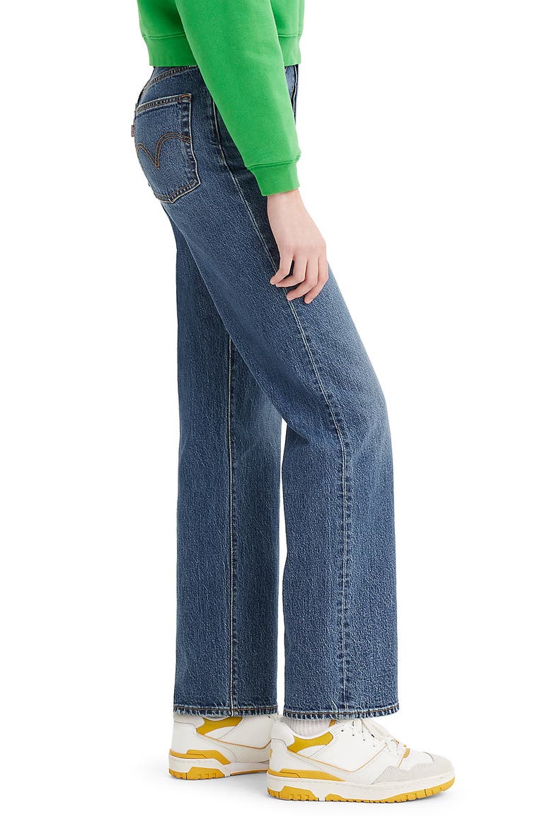Ribcage High Waist Straight Leg Jeans, Alternate, color, VALLEY VIEW