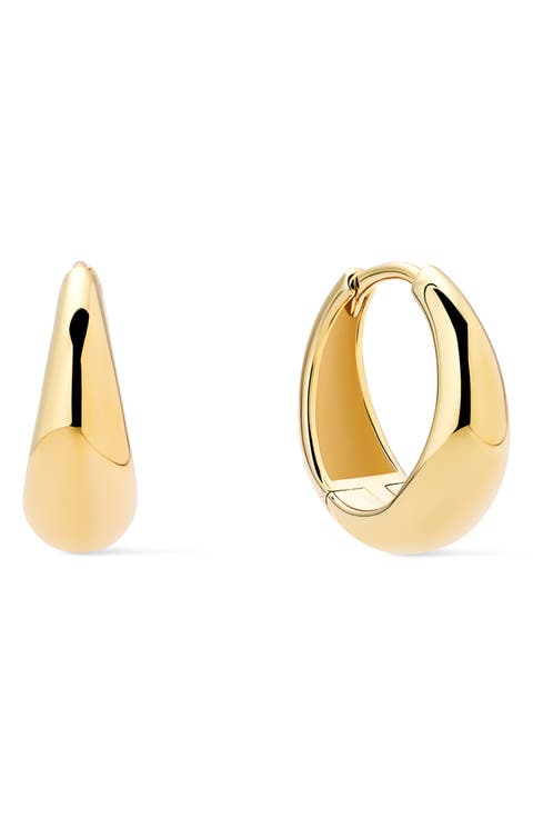 Nate Teardrop Hoop Earrings