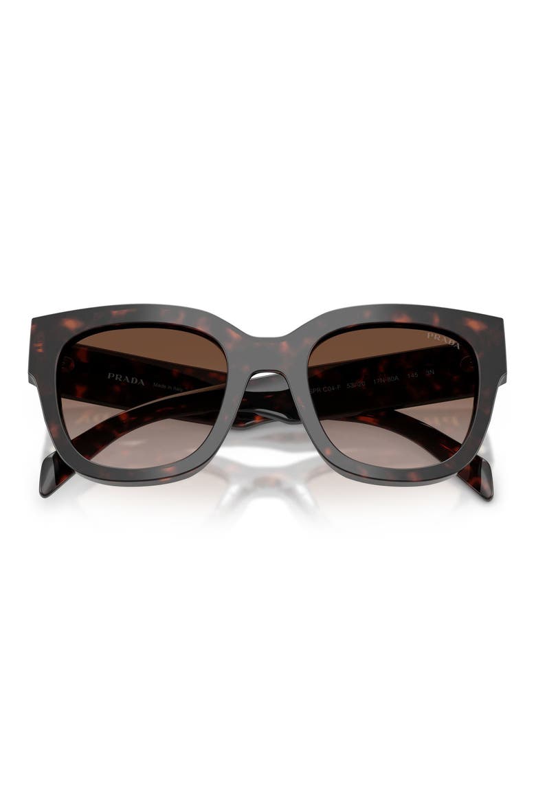 53mm Square Sunglasses, Alternate, color, ROOT TORTOISE / BROWN GRADIENT