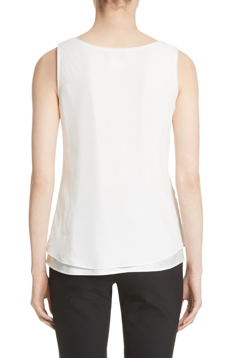 Lafayette 148 New York Ryan Layered Silk Blouse, Alternate, color, 