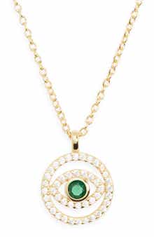 ARGENTO VIVO Evil Eye Pendant Necklace