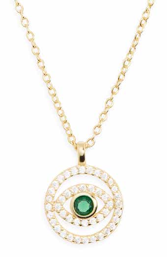 ARGENTO VIVO Evil Eye Pendant Necklace