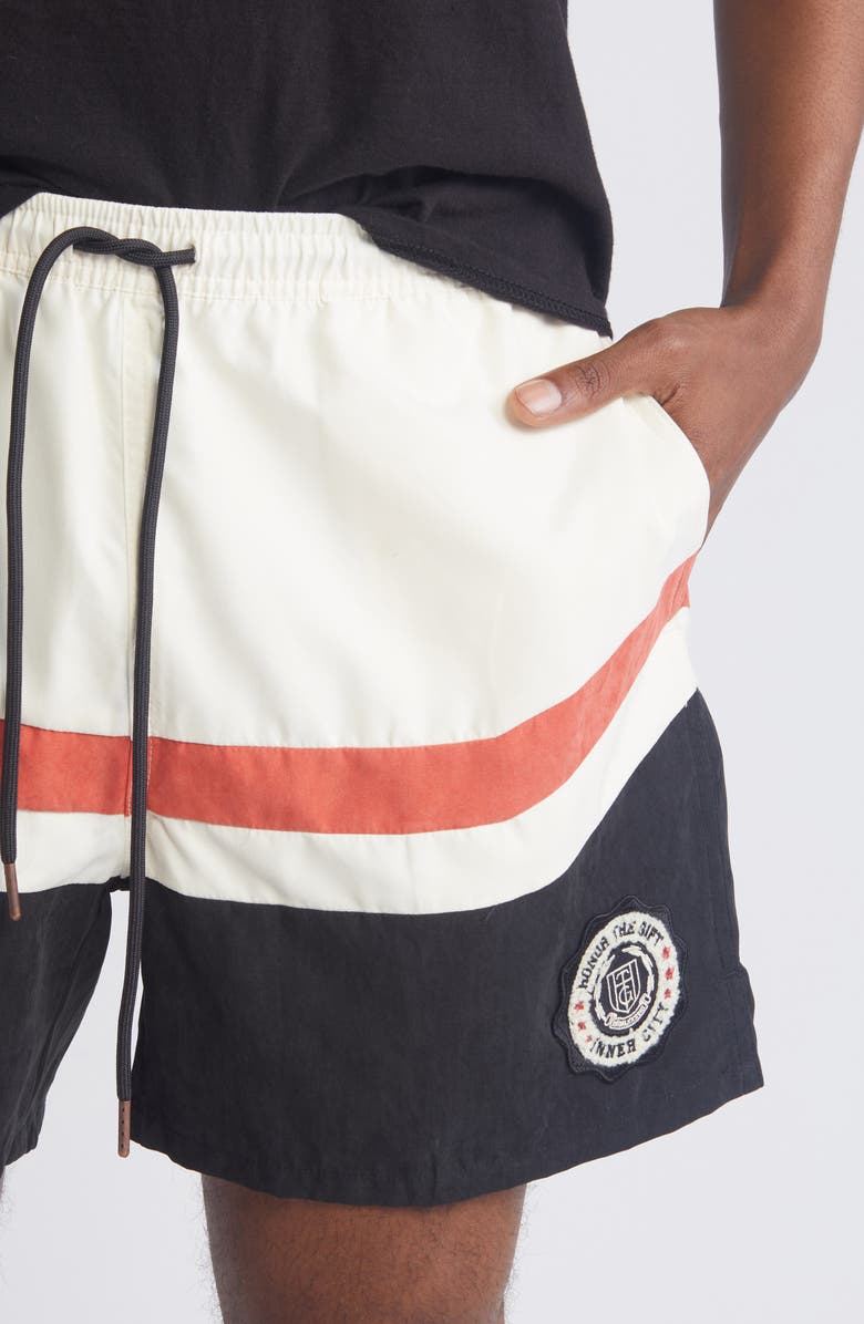 HONOR THE GIFT Stripe Track Shorts, Alternate, color, 