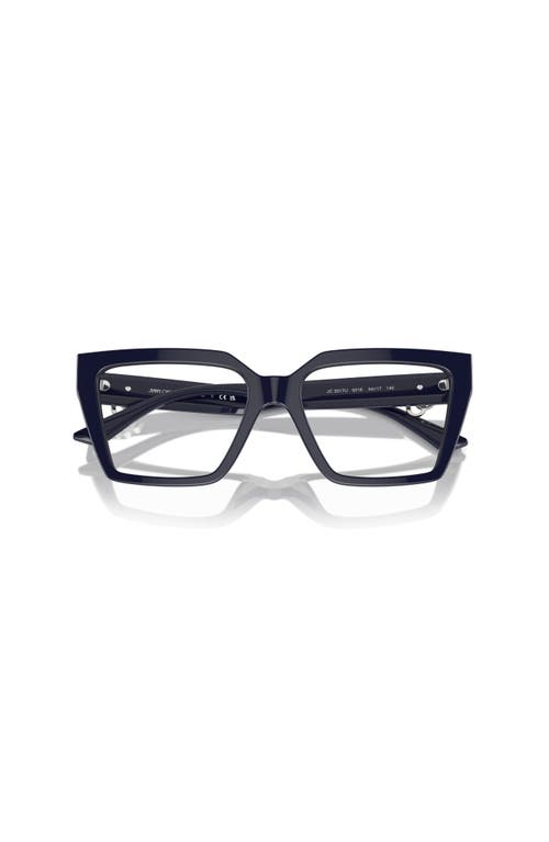 Jimmy Choo 52mm Cat Eye Optical Glasses In Black