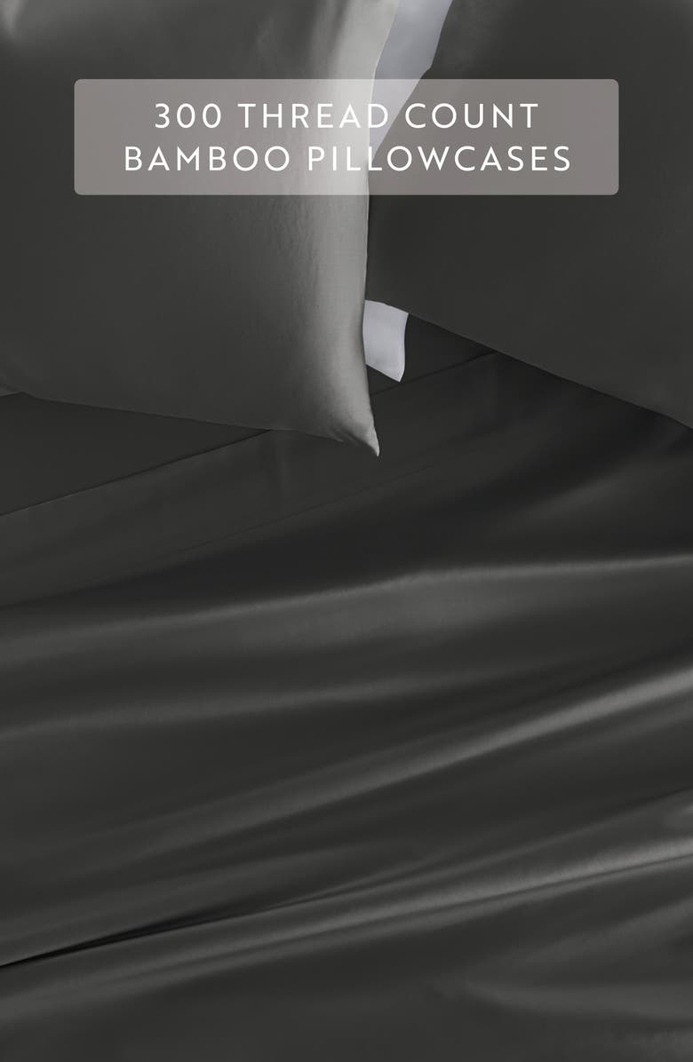 HOMESPUN Set of 2 Pillowcases, Alternate, color, Gray