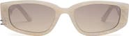 DEZI Cuffed 53mm Square Sunglasses