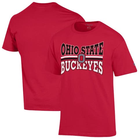 Men's Champion Scarlet Ohio State Buckeyes Team Zoom T-Shirt