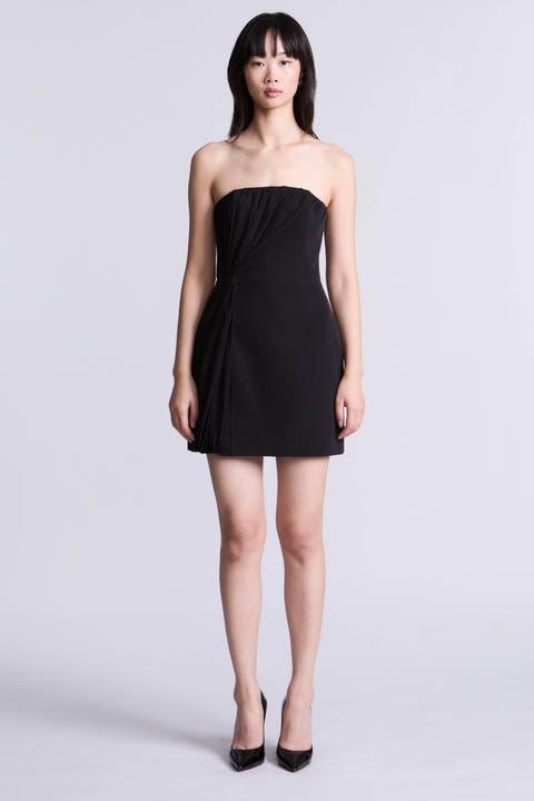 Draped Tulle Crepe Cocktail