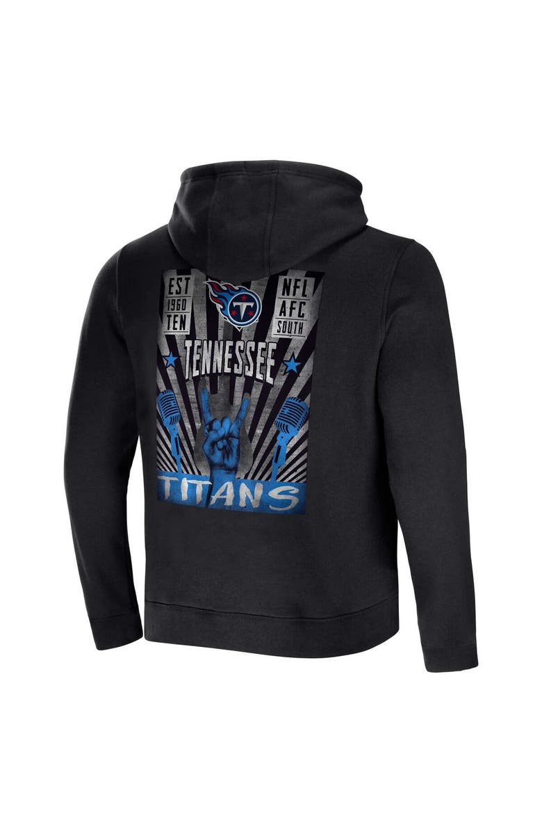 NFL X DARIUS RUCKER Men's NFL x Darius Rucker Collection by Fanatics Black Tennessee Titans Rocker Full-Zip Hoodie, Alternate, color, Black