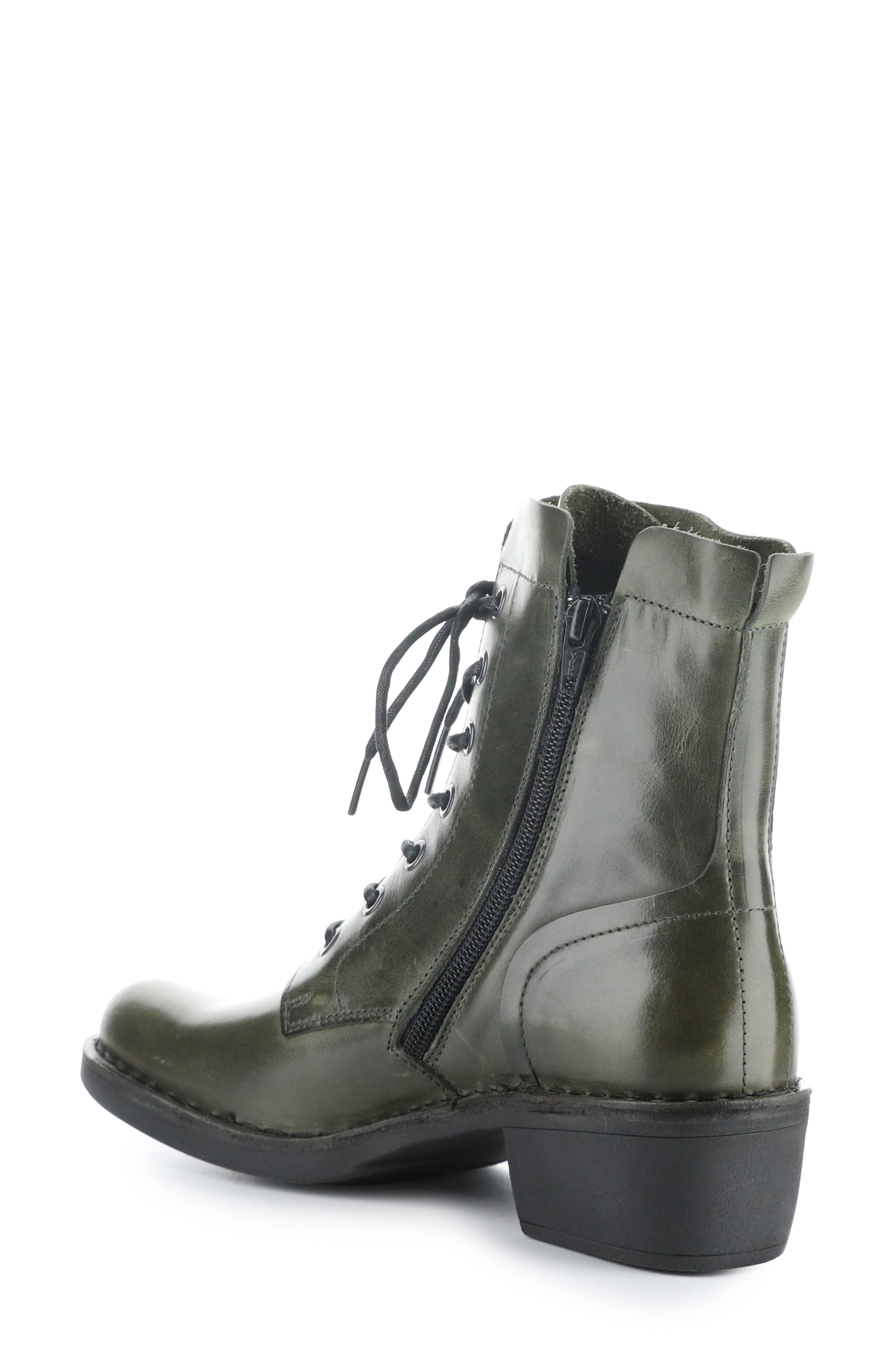 Fly London Milu Lace-Up Leather Boot, Alternate, color, Diesel Rug