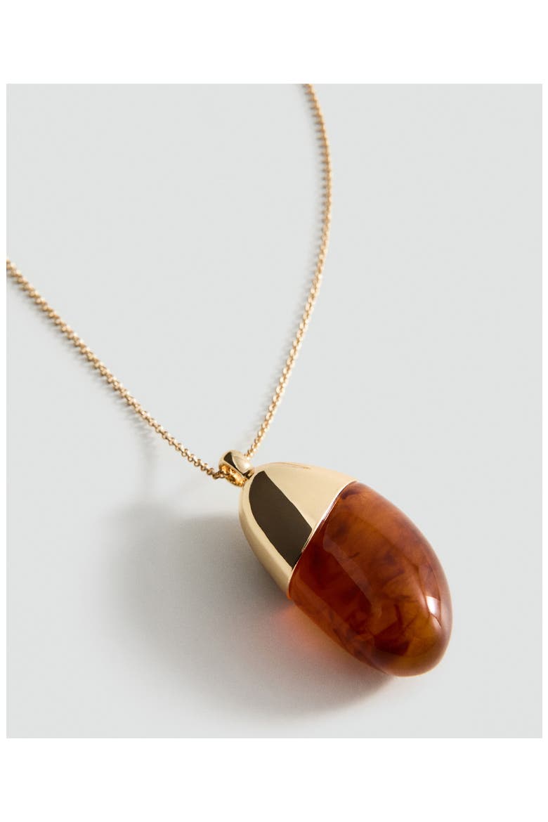Resin Pendant Necklace, Alternate, color, GOLD