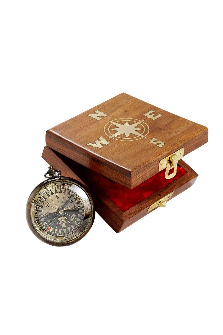 True North Compass, Main, color, Brown