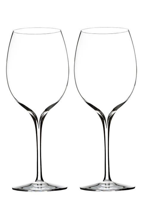 'Elegance' Fine Crystal Pinot Grigio Wine Glasses (Set of 2)