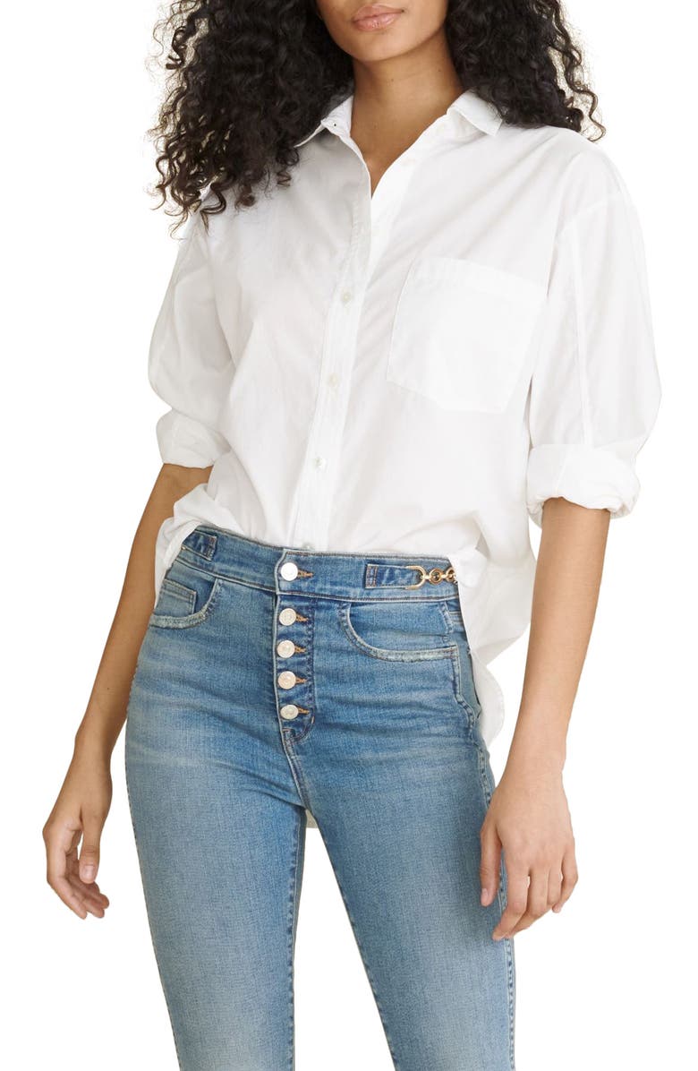 Veronica Beard Keiko Button-Up Blouse, Main, color,