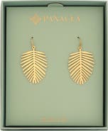 Panacea Palm Leaf Drop Earrings