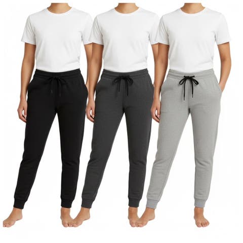 3 Pack Womens Ultra Soft Fleece Sweatpants Joggers