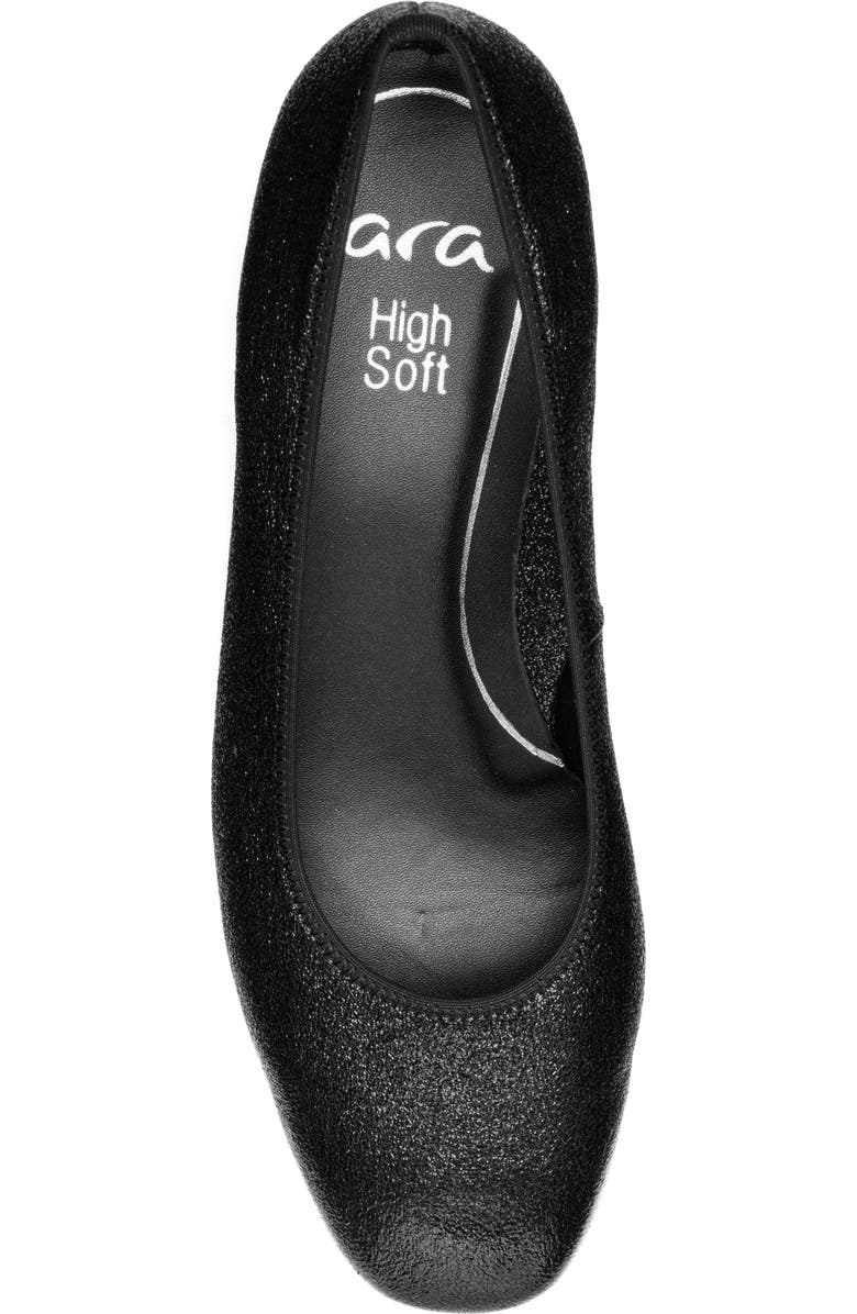 ara Gypsum Block Heel Pump, Alternate, color, Black