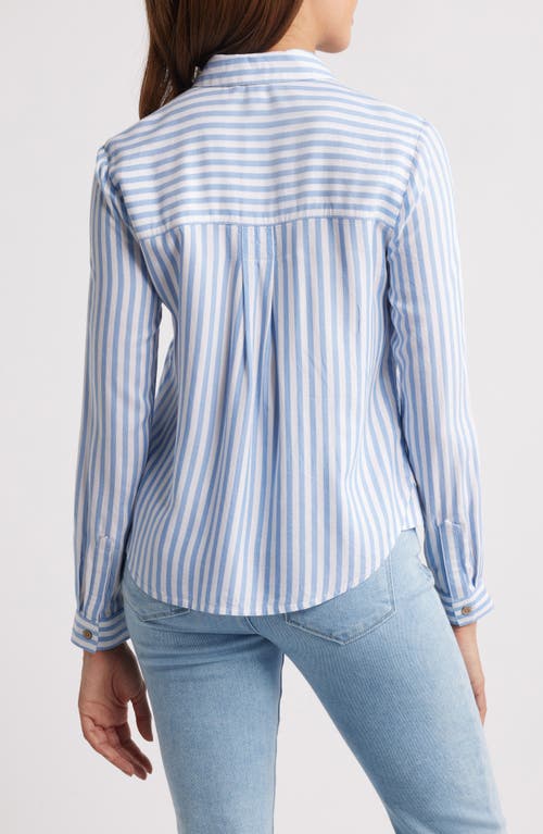 BEACHLUNCHLOUNGE BEACHLUNCHLOUNGE CANDACE STRIPE BUTTON-UP SHIRT