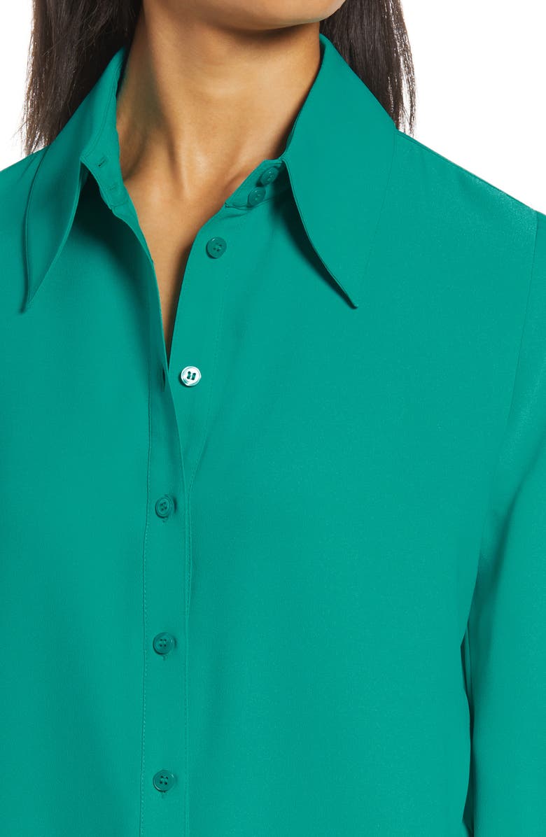 Halogen<sup>®</sup> x Atlantic-Pacific Puff Sleeve Button-Up Shirt, Alternate, color,