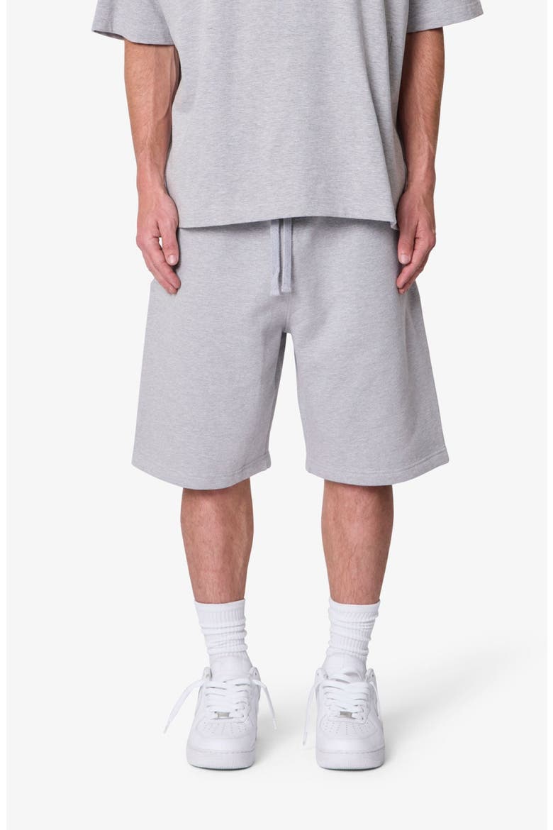 Heavy Basic Cotton Sweatshorts, Main, color, MARLED GREY