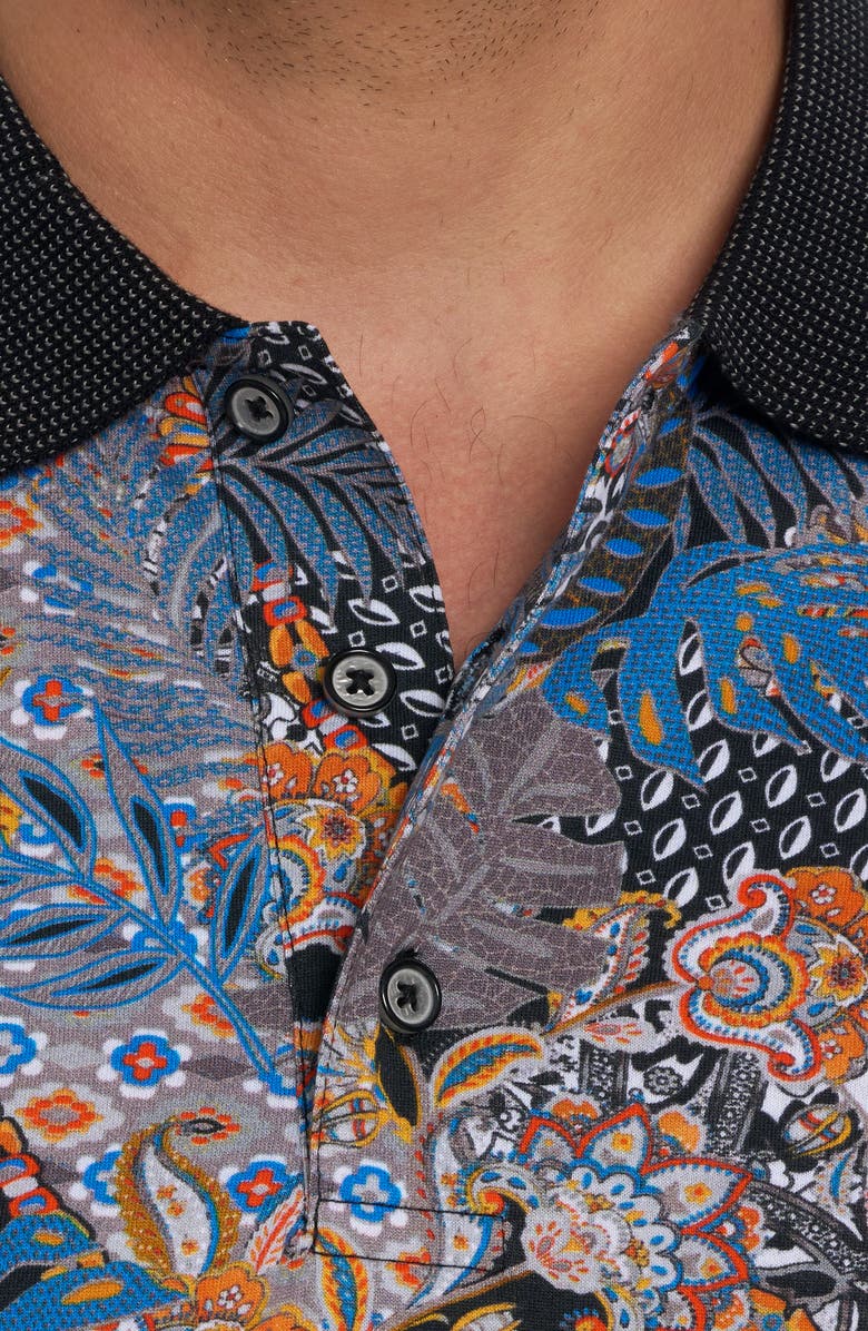 Robert Graham Radical Floral Polo, Alternate, color, 