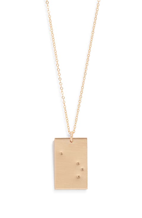 Zodiac Constellation Pendant Necklace