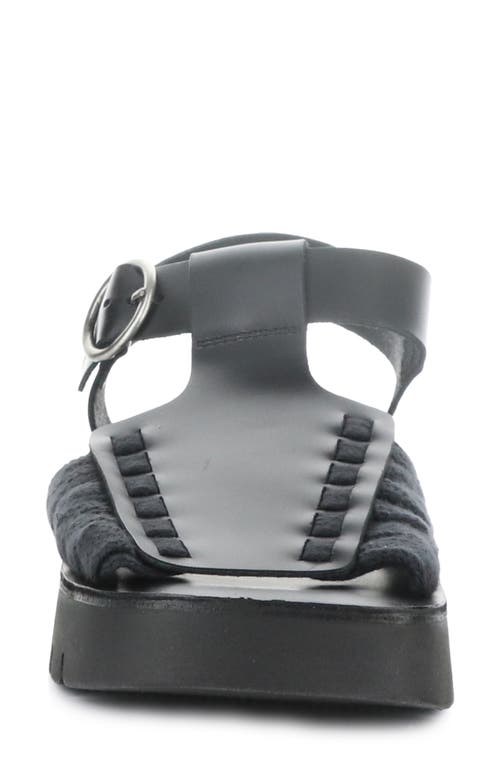 Fly London Platform Sandal In Black