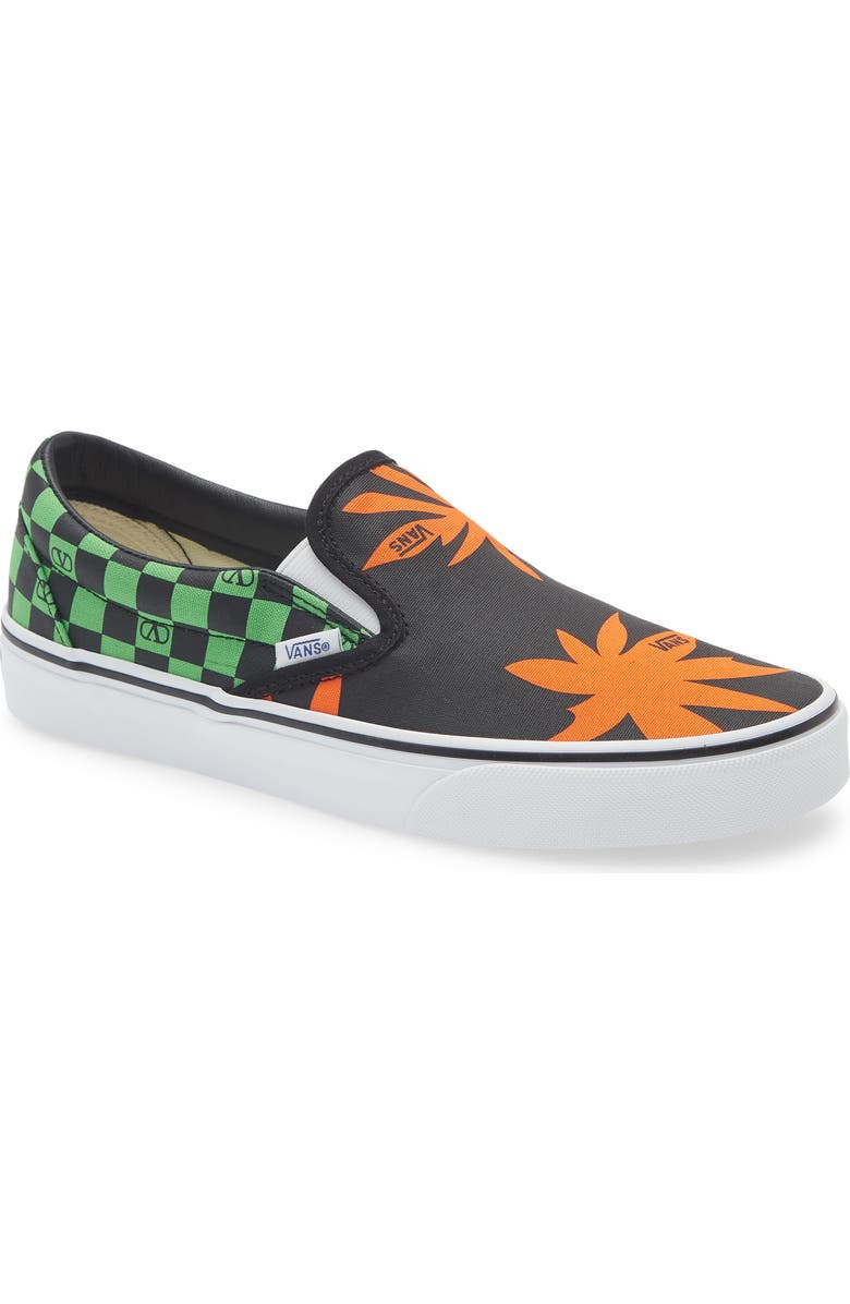 Valentino Garavani x Vans Tropical Palms Slip-On Sneaker, Main, color, Black Multi