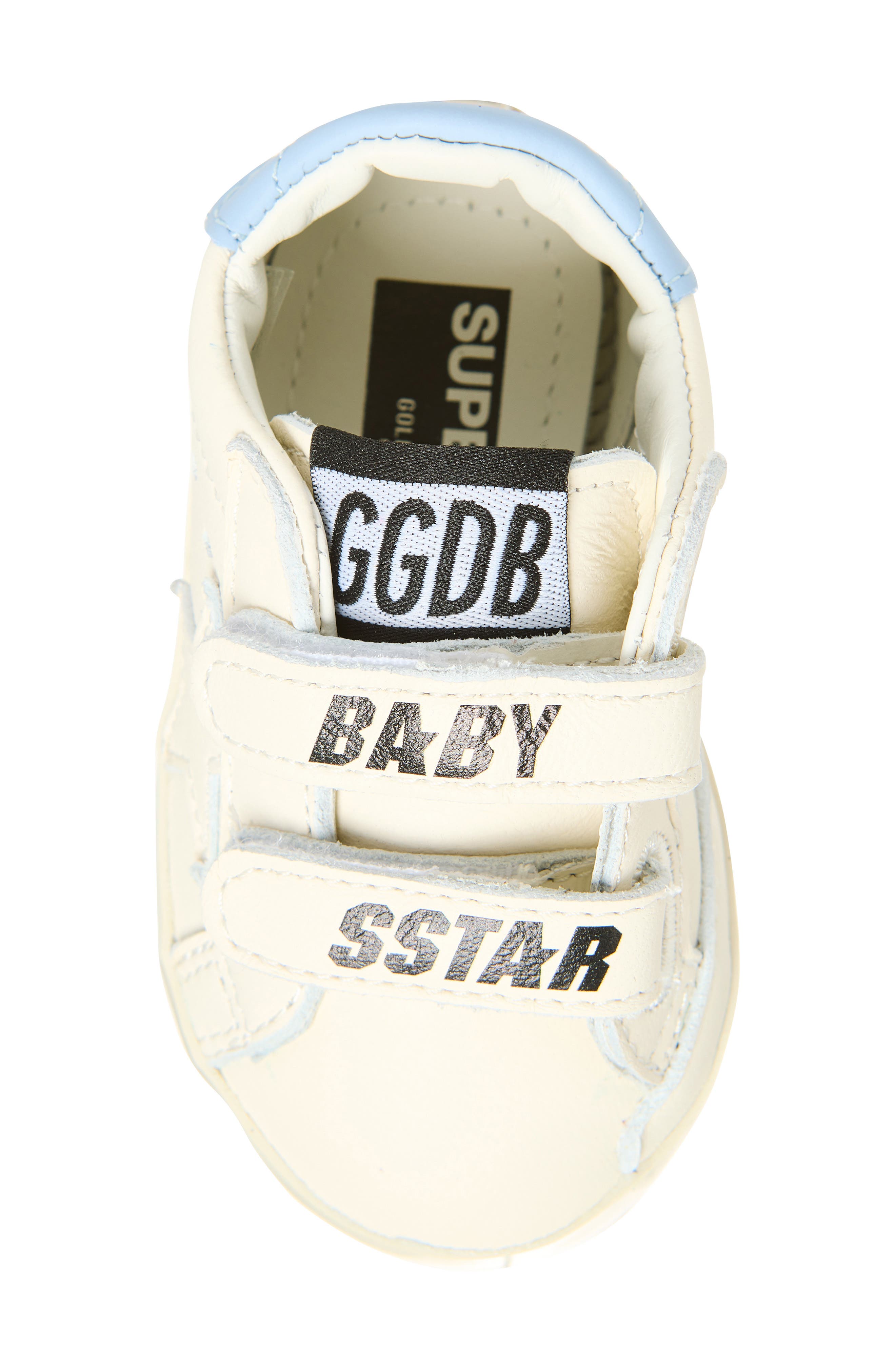 Golden Goose Baby School Sneaker, Alternate, color, White/ Power Blue