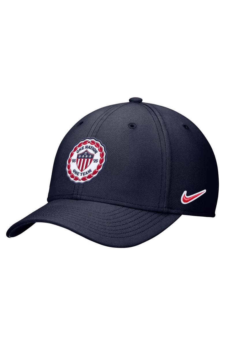 Nike Men's Nike Navy USMNT Rise Swoosh Performance Flex Hat, Alternate, color, Navy