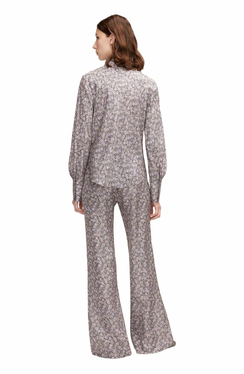 Rebecca Taylor Violet Fleur Silk Pajama Pant, Alternate, color, Fleur Morning Glory Combo