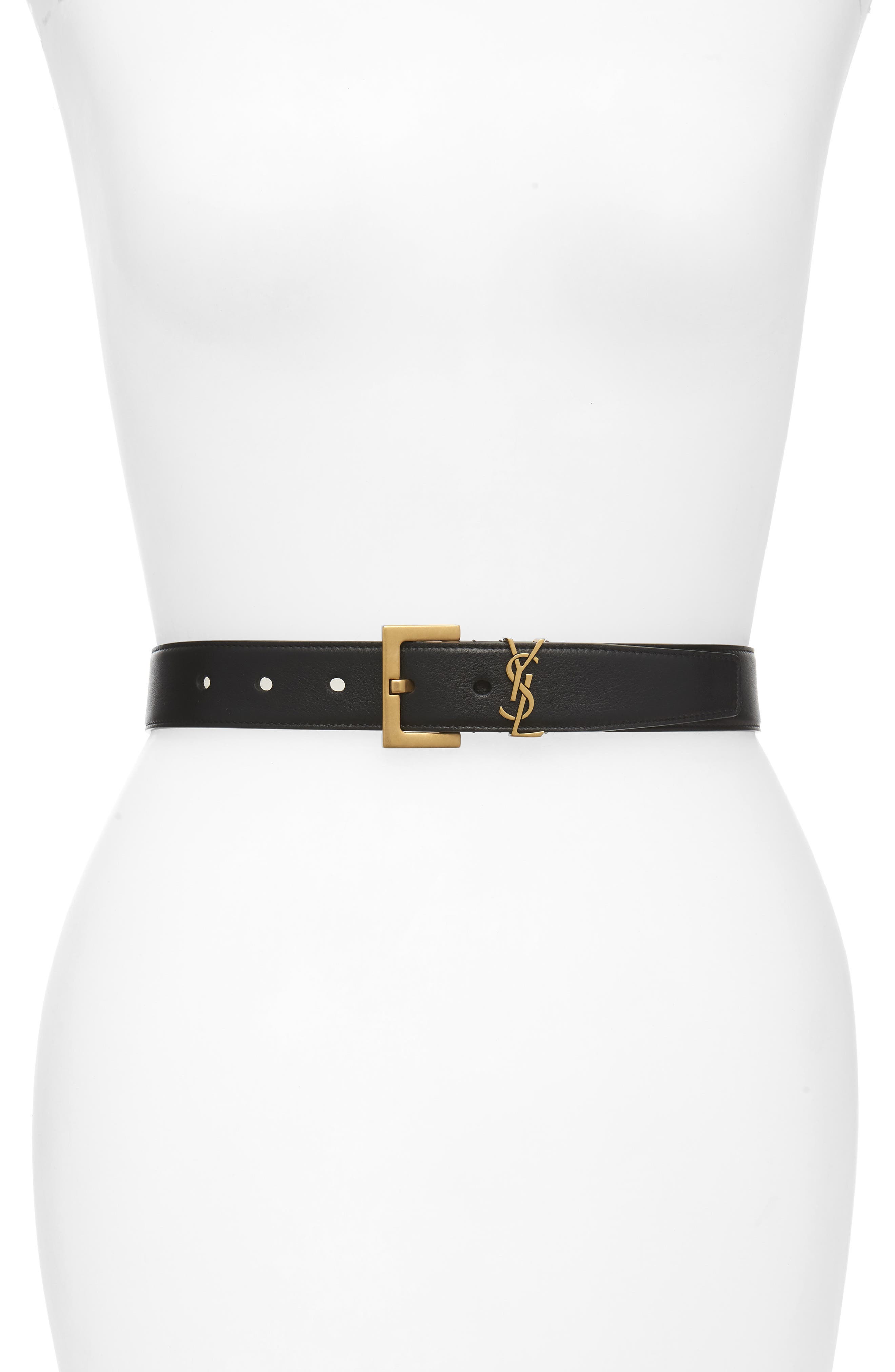 saint laurent monogram belt
