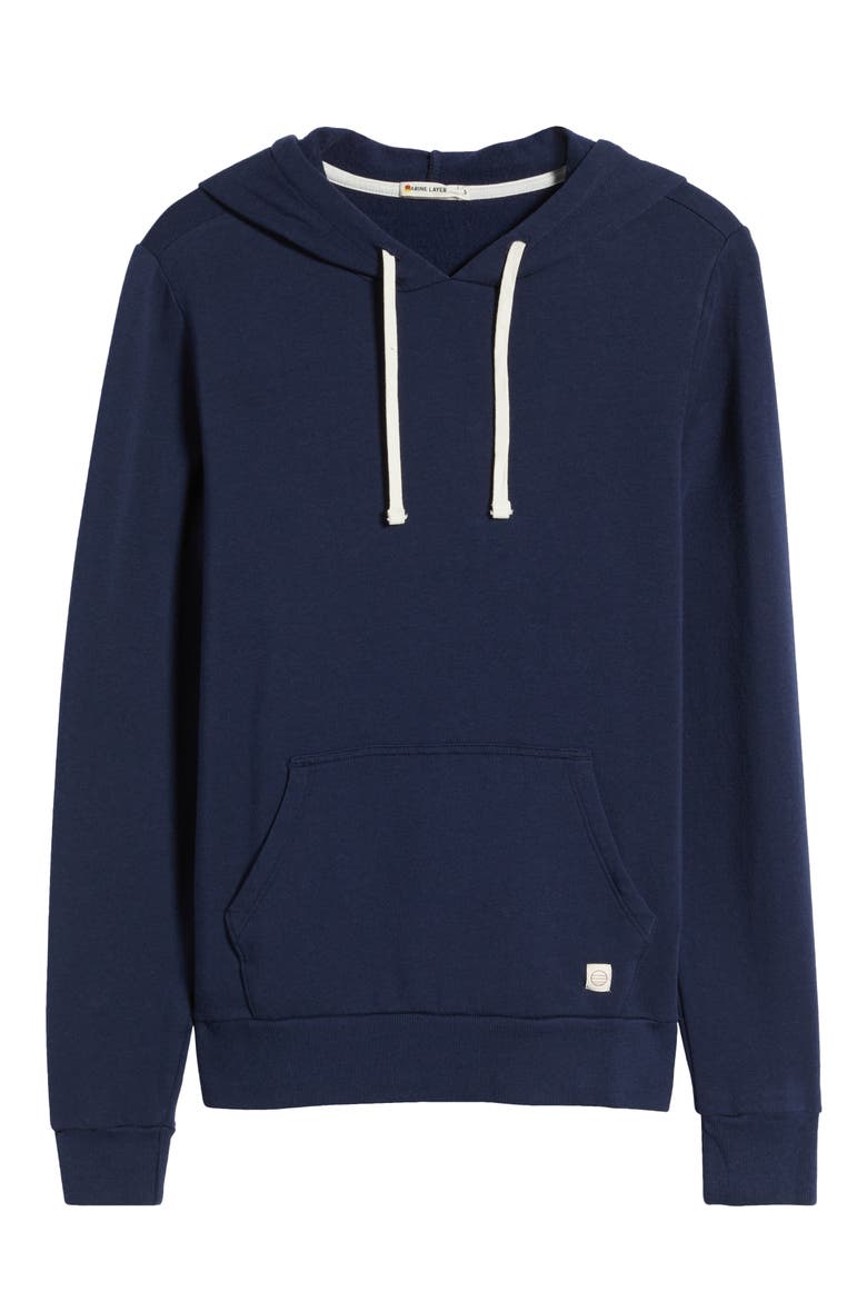 Cotton Blend Hoodie, Alternate, color, TRUE NAVY