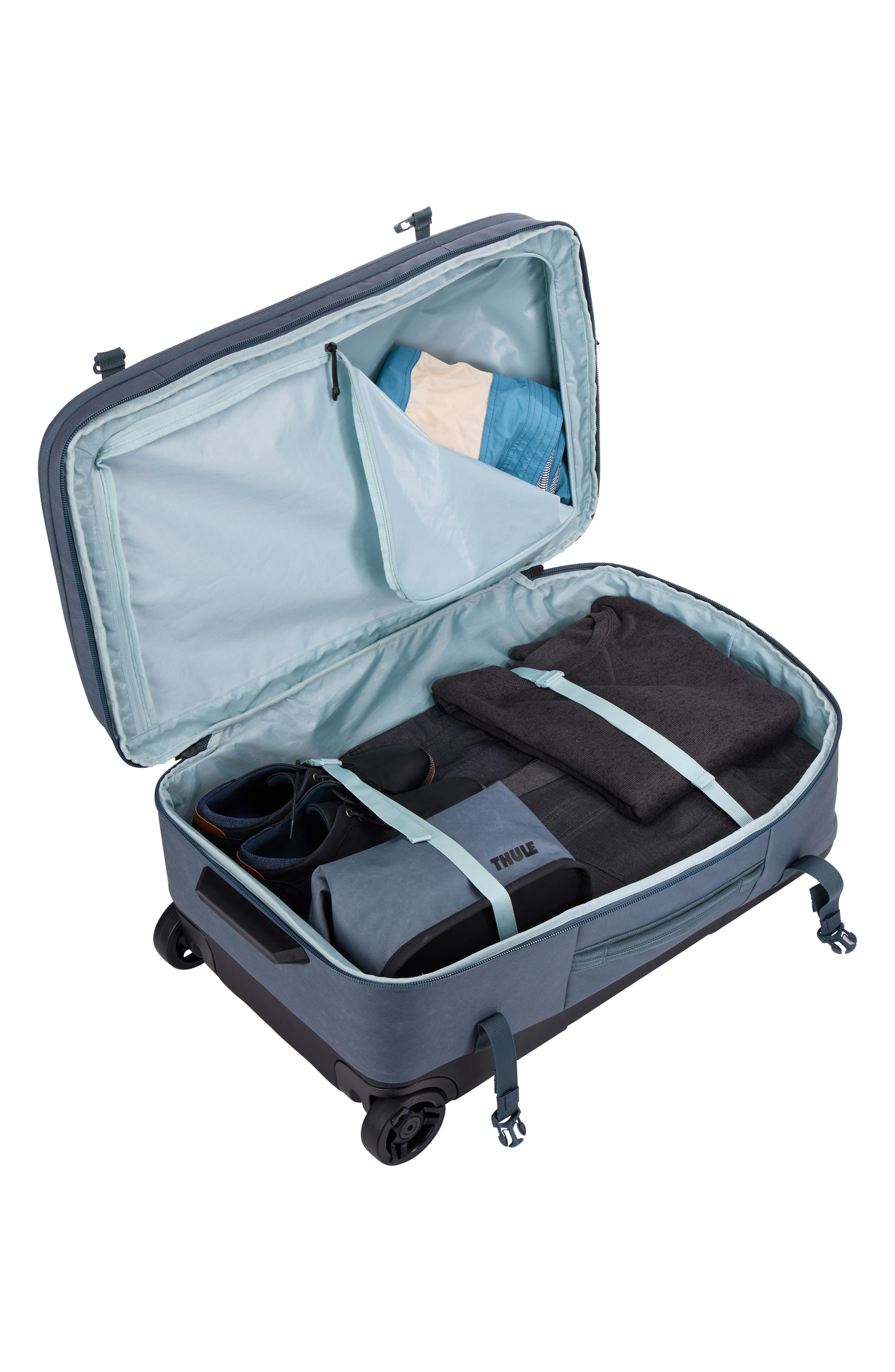 Thule Aion Wheeled Duffle Bag, Alternate, color, Dark Slate