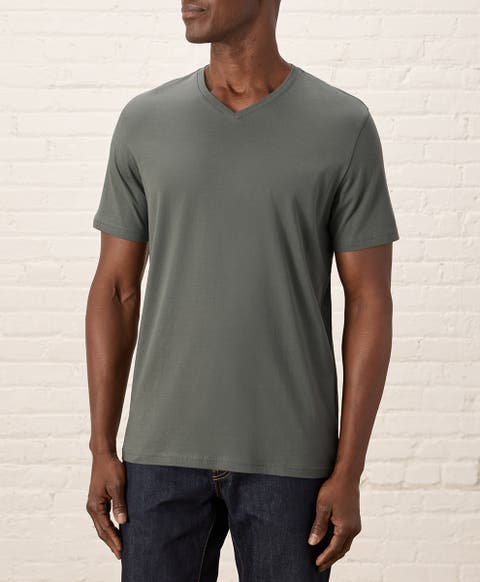 Organic Cotton Men's Softspun Essential V-Neck Tee