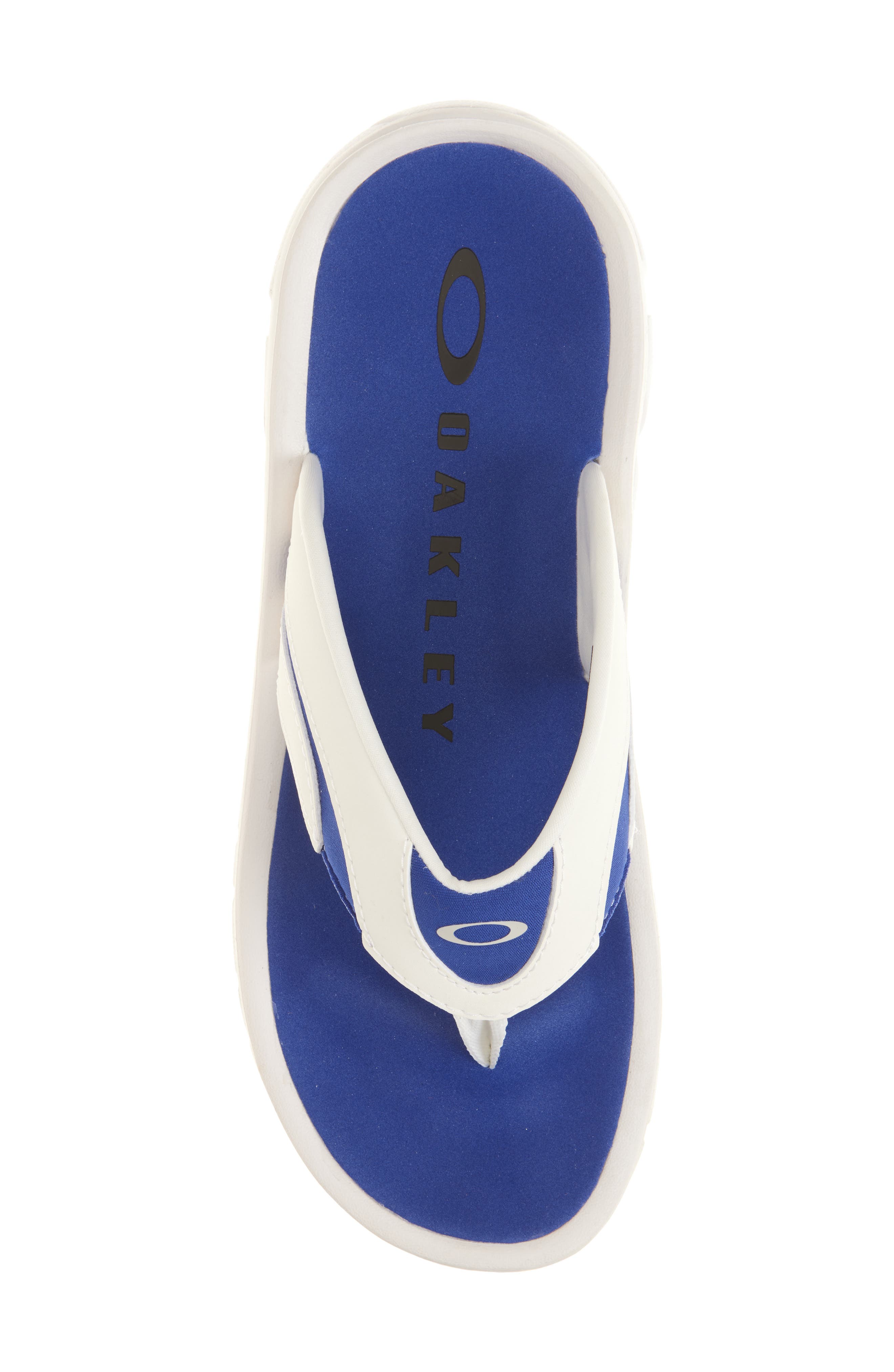 Oakley Coil Flip Flop, Alternate, color, White/ Blue
