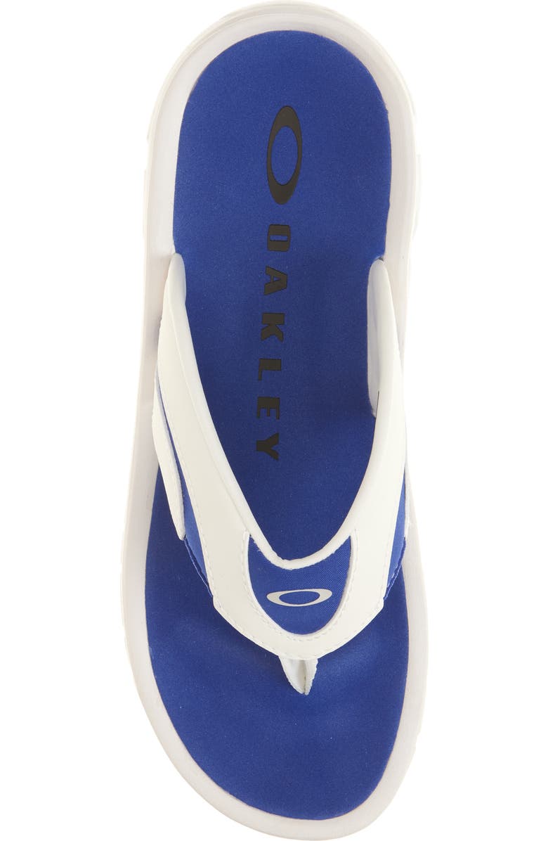 Oakley Coil Flip Flop, Alternate, color, White/ Blue