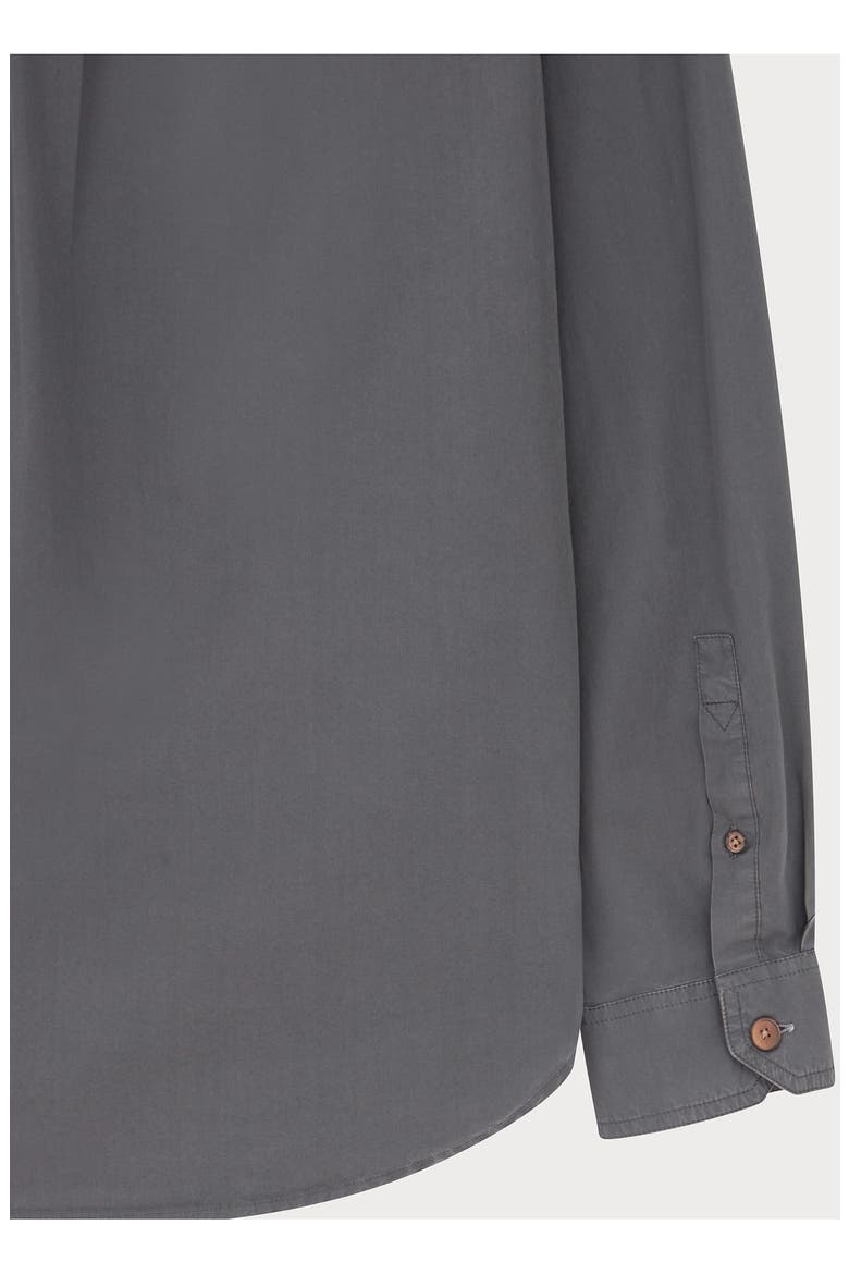 Casual Fit Organic Cotton Button-Up Shirt, Alternate, color, ANTHRACITE