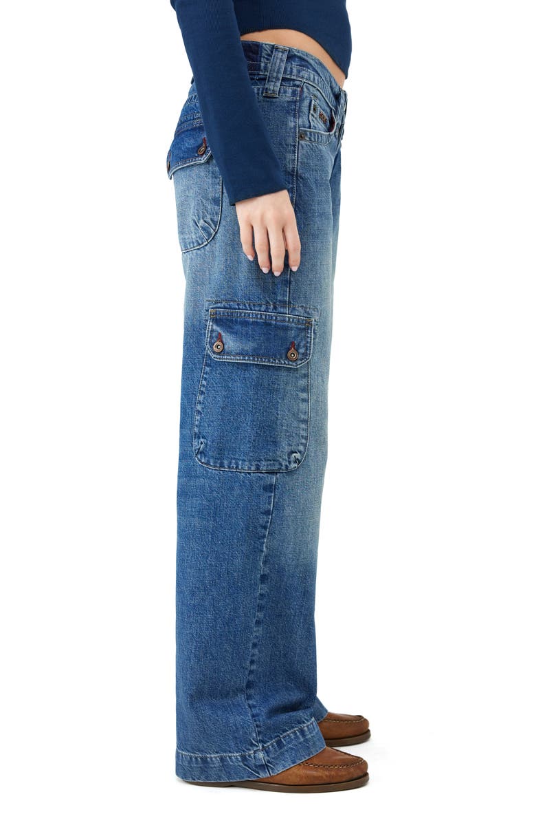 BDG Urban Outfitters Kayla Low Rise Wide Leg Cargo Jeans, Alternate, color, 