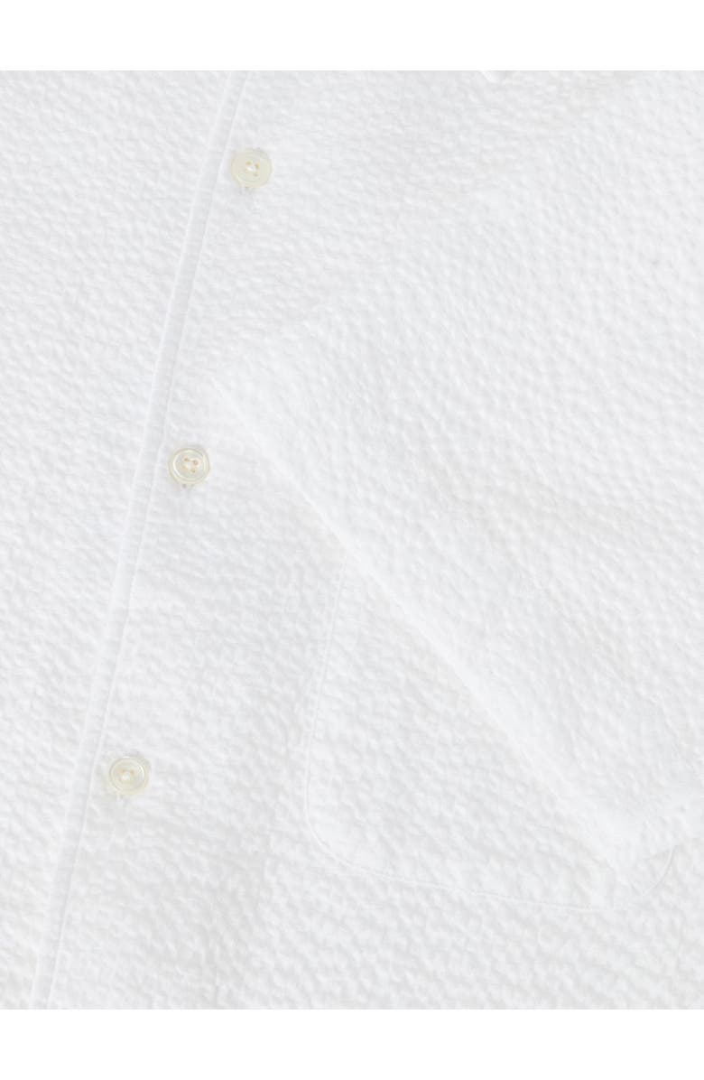 Robert Talbott Morgan Paisley Jacquard Seersucker Short Sleeve Shirt, Alternate, color, White