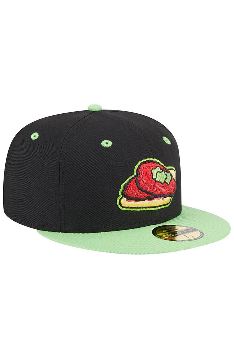 New Era Men's New Era Black Nashville Sounds Theme Nights Nashville Hot Chickens 59FIFTY Fitted Hat, Alternate, color,