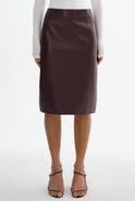 LAMARQUE LUCIANA | Faux Leather Pencil Skirt