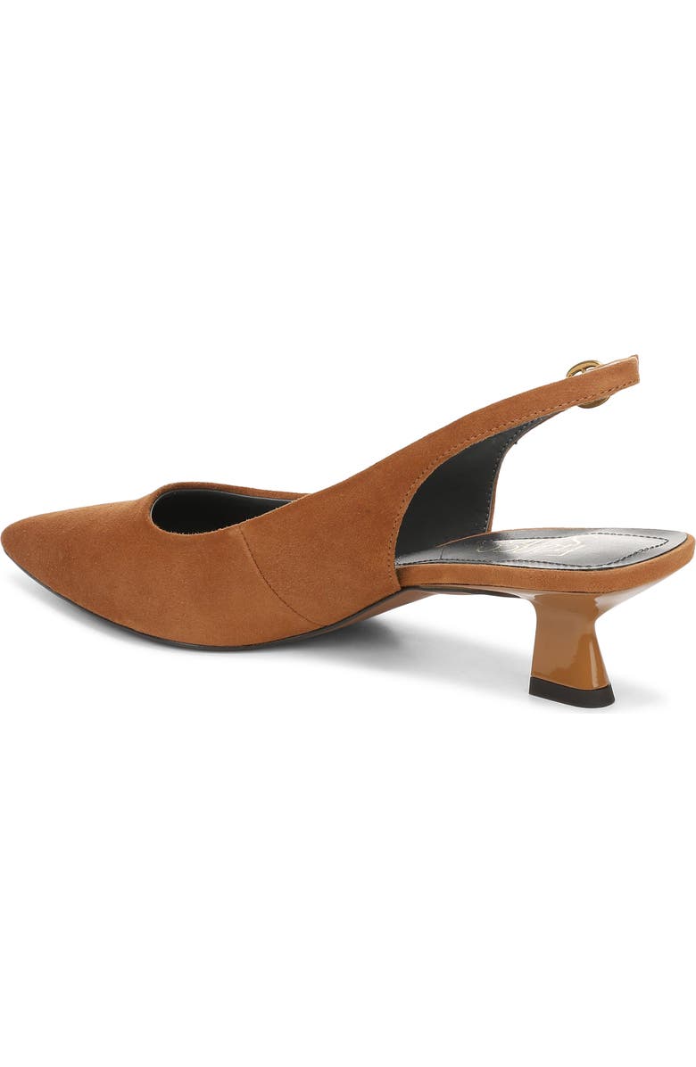 Franco Sarto Jaden Pointed Toe Slingback Pump, Alternate, color, Saddle Brown