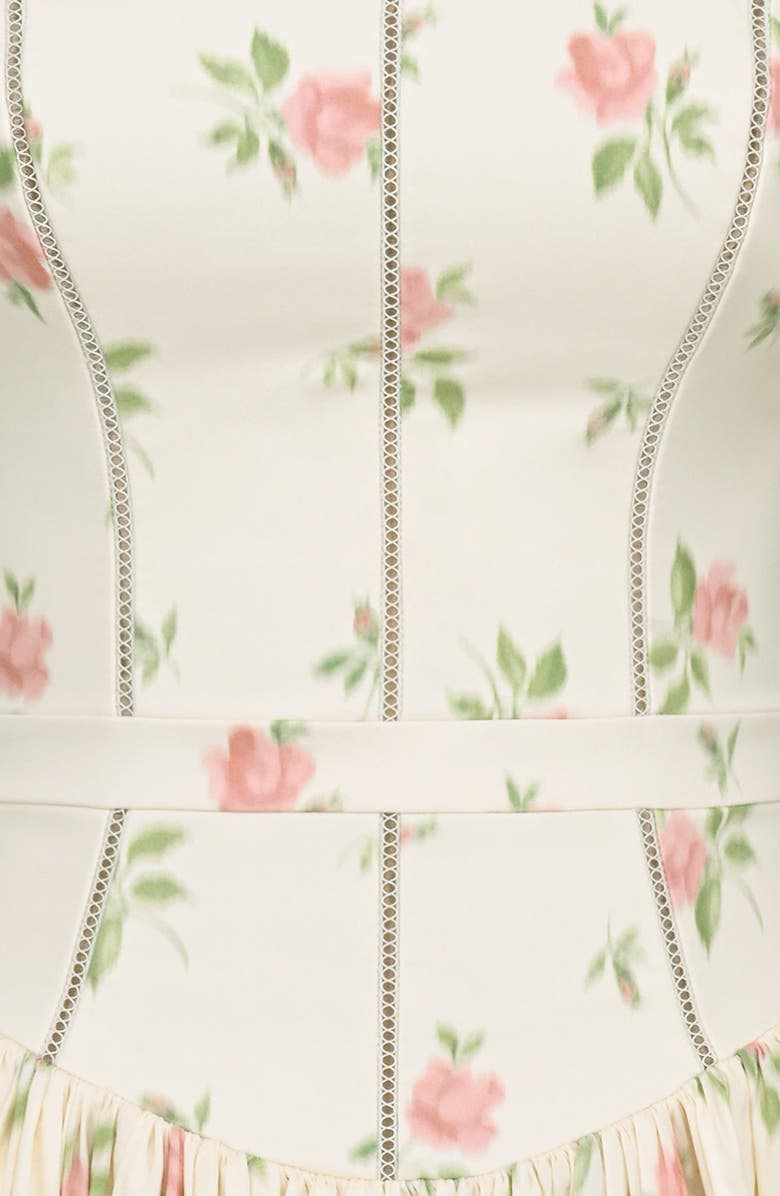 Ysabella Floral Print Minidress