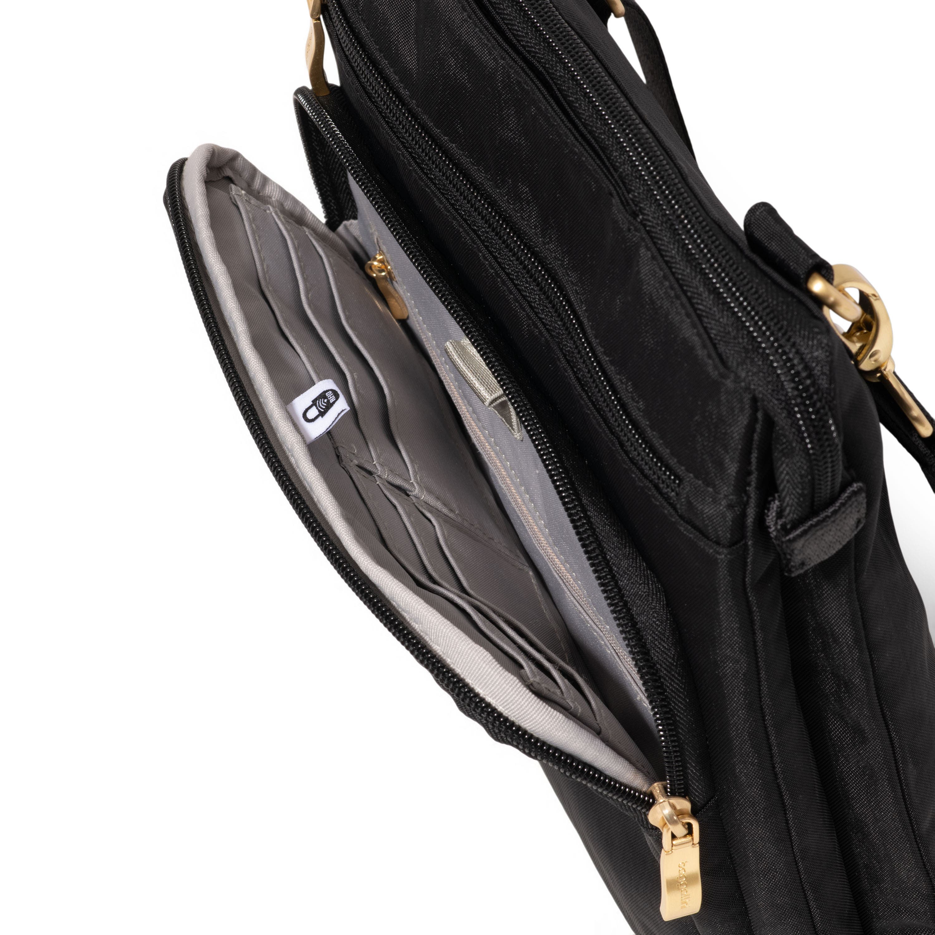 BAGGALLINI Out And About Crossbody Bag, Alternate, color, Black With Gold Hardware