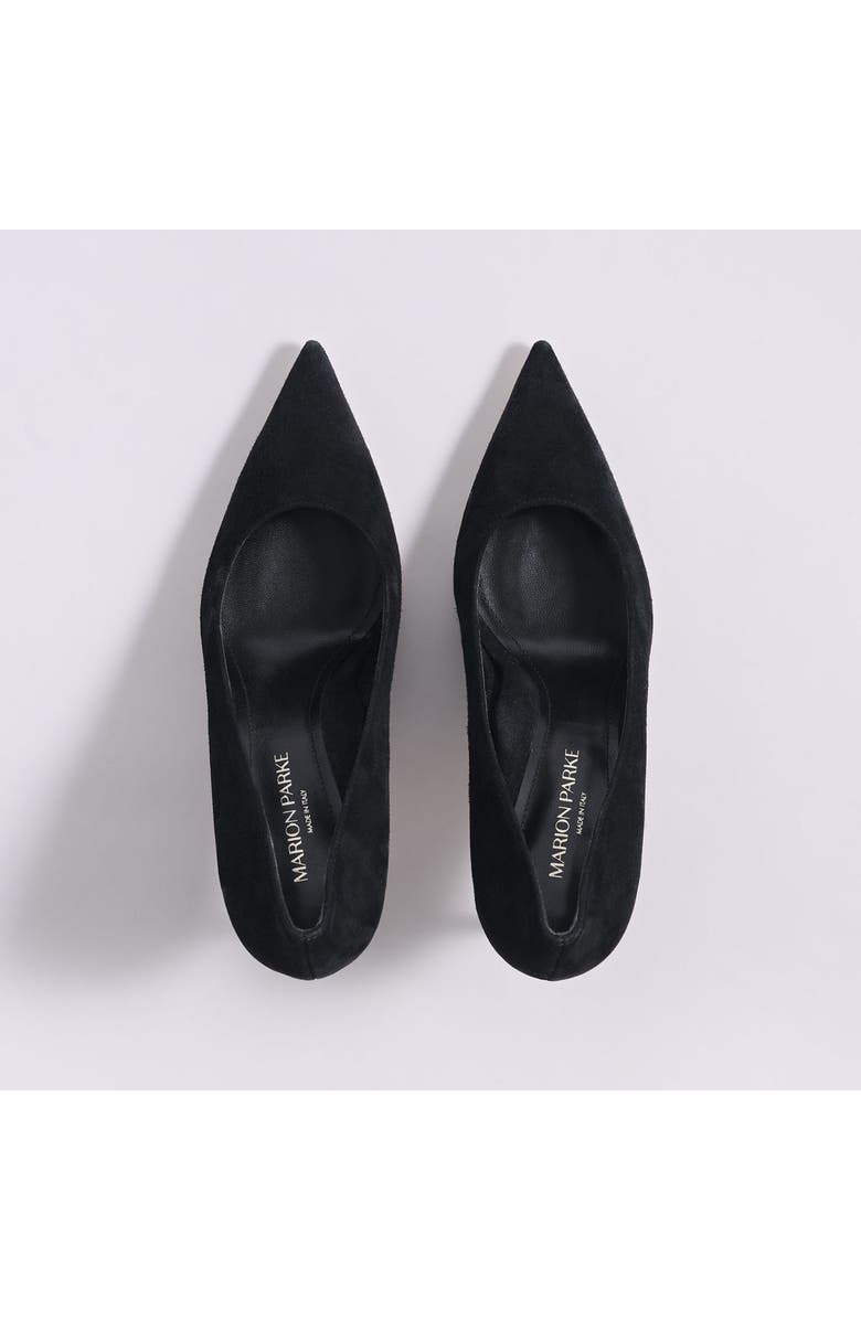MARION PARKE Classic Pump 85 Suede, Alternate, color, Black
