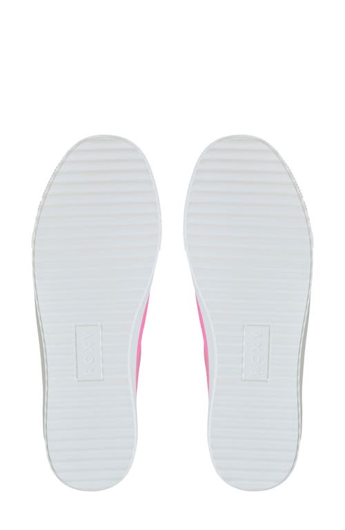 Roxy Shorebreak Sneaker In Medium Pink